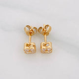 Topos Flor 1.3g / in / 4.85mm Oro Amarillo 18K