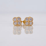 Topos Flor 1.3g / in / 4.85mm Oro Amarillo 18K