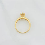 Anillo Solitario Churumbela 2.8g / T6 1/2 Oro Amarillo 18K