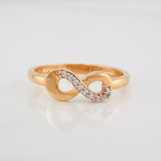 Infinity Ring 1.6g / T5 1/4 Two-Tone White and Rose Gold 18K