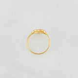 Anillo Silueta Corazón 1.45g / T4 1/4 Oro Amarillo 18K