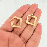 Candongas Rombo 2.2 g / 3/4 in Oro Amarillo 18K