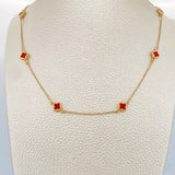 Clover Chain Classic Link 4.2gr / 18 in / 1.3mm 18K Gold +4 +