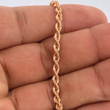 Pulso Lazo 3gr / 0 in / 3mm Oro Rosa +3 18K +
