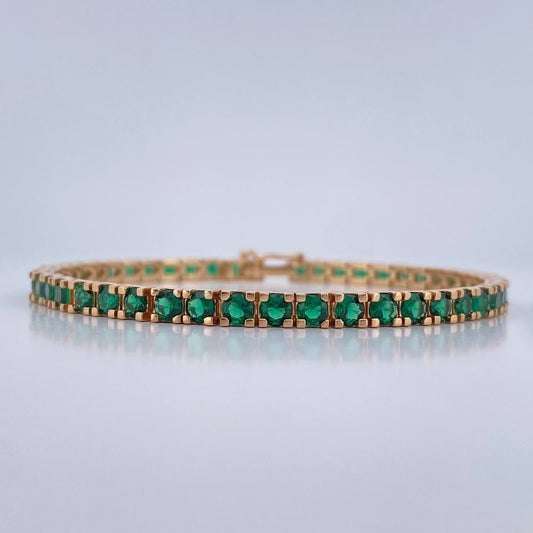 Tennis Bracelet 17.3gr / 7 3/4 in / 4mm 18K Yellow Gold %