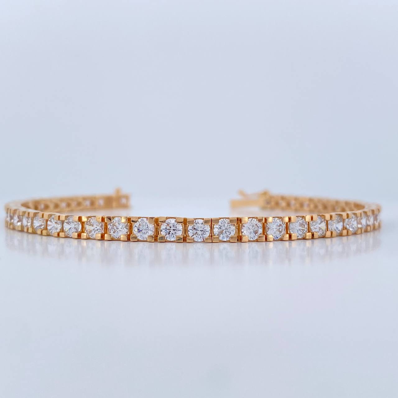 Pulso Tennis 18.95gr / 7 3/4 in / 4mm Oro Amarillo 18K %