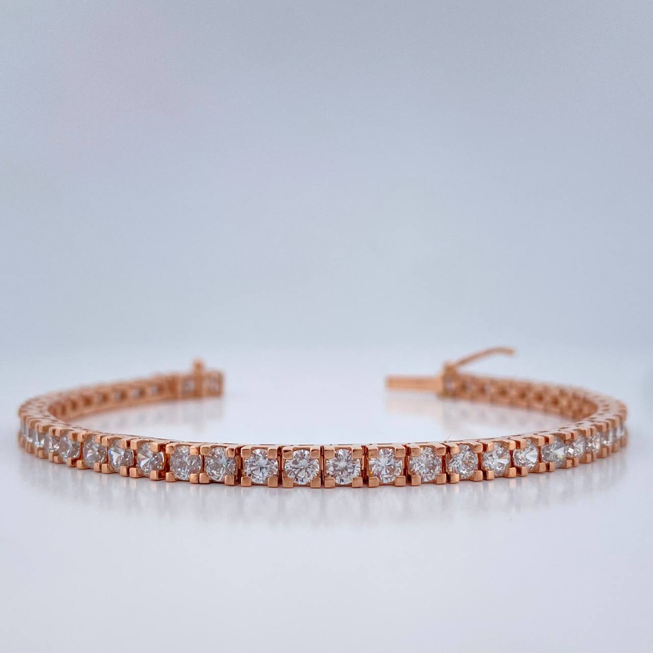Tennis Bracelet 12.65gr / 6 1/2 in / 3mm 18K Rose Gold %