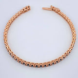 Pulso Tennis 13.45gr / 7 in / 3mm Oro Rosa 18K %