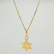 Set Cadena y Dije Veneciana + Estrella David 1.2gr / 17 3/4 in / 0.5mm Oro Amarillo 18K (Oferta) &