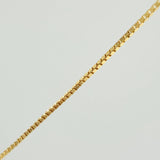 Set Cadena y Dije Veneciana + Estrella David 1.2gr / 15 3/4 in / 0.49mm Oro Amarillo 18K (Oferta) &