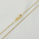 Set Cadena y Dije Veneciana + Estrella David 1.2gr / 17 3/4 in / 0.5mm Oro Amarillo 18K (Oferta) &