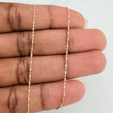 Set Cadena y Dije Morse + Estrella 1.85gr / 17 3/4 in / 0.73mm Oro Amarillo 18K (Oferta) &