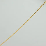 Set Cadena y Dije Morse + Estrella 1.85gr / 17 3/4 in / 0.73mm Oro Amarillo 18K (Oferta) &