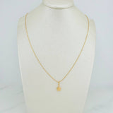 Set Cadena y Dije Morse + Estrella 1.85gr / 17 3/4 in / 0.73mm Oro Amarillo 18K (Oferta) &