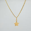 Set Cadena y Dije Espiga + Estrella  2gr / 18 in / 1.21mm Oro Amarillo 18K (Oferta) &