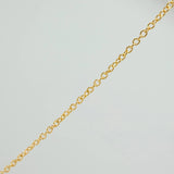 Set Cadena y Dije Aro Seguido + Corazon 1.55gr / 17 3/4 in / 0.96mm Oro Amarillo 18K (Oferta) &