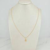Set Cadena y Dije Aro Seguido + Corazon 1.55gr / 17 3/4 in / 0.96mm Oro Amarillo 18K (Oferta) &