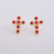Topos Cruz Tupida 2.9g / in / 16.9mm Oro Amarillo 18K