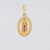 Dije Destellos Virgen Guadalupe 2.3g / 1 in Oro Amarillo 18K