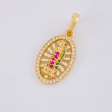 Dije Destellos Virgen Guadalupe 2.3g / 1 in Oro Amarillo 18K