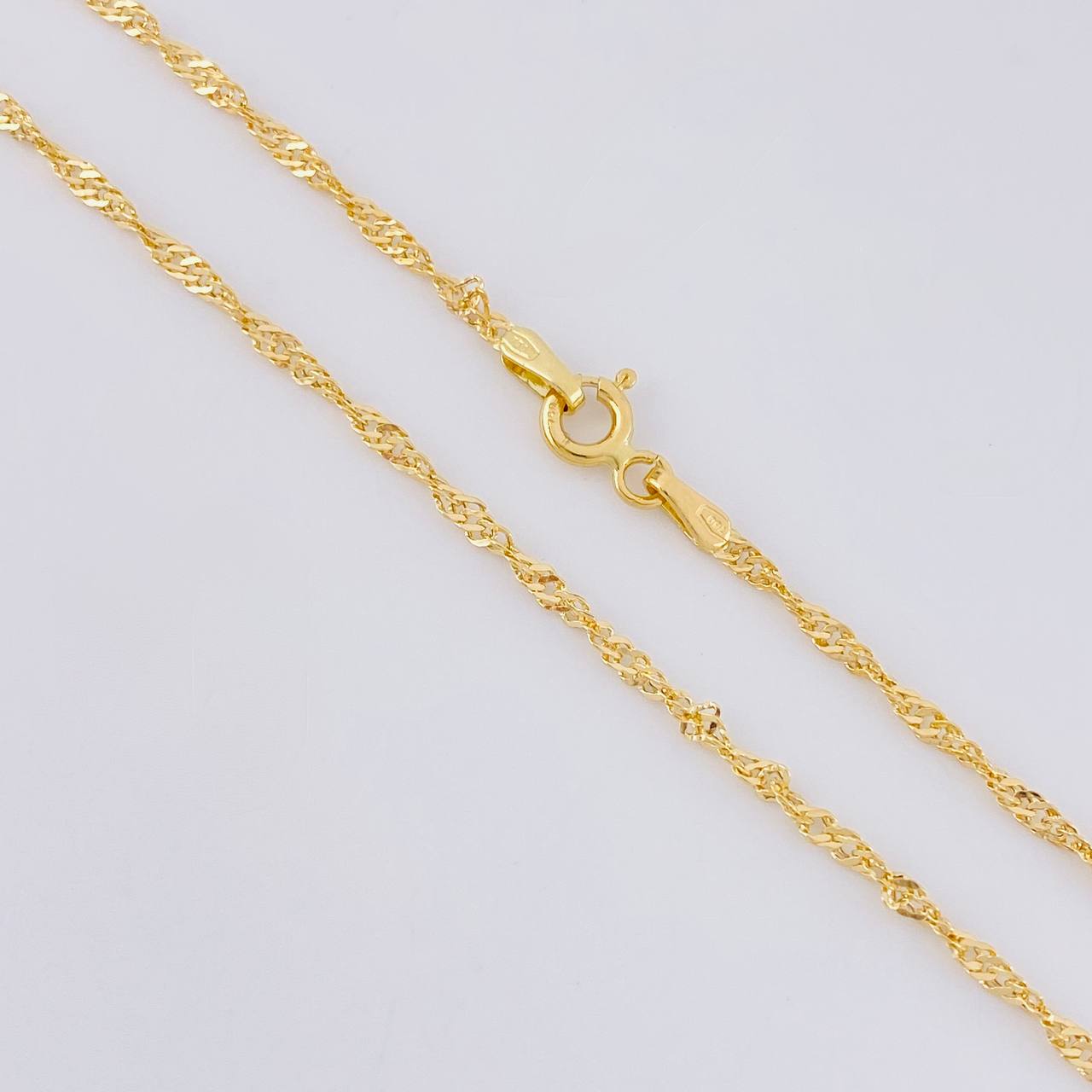 Cadena Singapur 1.6g / 19 1/2 in / 1.8mm Oro Amarillo 18K
