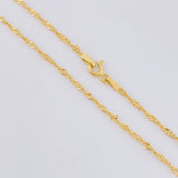 Cadena Singapur 1.6g / 19 3/4 in / 1.8mm Oro Amarillo 18K