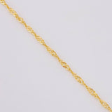 Cadena Singapur 1.6g / 19 3/4 in / 1.8mm Oro Amarillo 18K