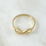 Partial Infinity Ring 1.75gr / Size 6 3/4 / 18K Gold -