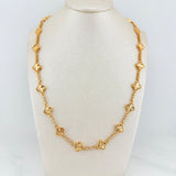 Clover Chain Diamond Cut Circles 25.6 g / 18 1/4 in / 2.51 mm Yellow Gold 18K