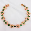Clover Bracelet Flowers 15.3 g / 7 in / 9.83 mm Yellow Gold 18K