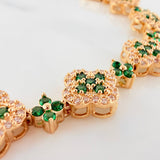 Clover Bracelet Flowers 15.3 g / 7 in / 9.83 mm Yellow Gold 18K