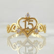 Ring 15s Twisted Crown 1.95gr / Size 6 1/2 / 18K Gold