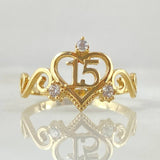 Ring 15s Twisted Crown 1.95gr / Size 6 1/2 / 18K Gold