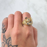 Duck Inspired Ring 10gr / Size 10 3/4 / 18K Gold