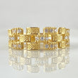 Rustic Interlaced Strap Ring 4.15gr / Size 8 1/4 / 18K Gold
