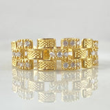 Rustic Interlaced Strap Ring 4.15gr / Size 8 1/4 / 18K Gold