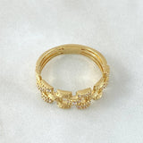 Rustic Interlaced Strap Ring 4.15gr / Size 8 1/4 / 18K Gold