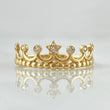 Star Crown Ring 1.9gr / Size 7 3/4 / 18K Gold