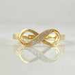 Partial Infinity Ring 1.75gr / Size 6 1/2 / 18K Gold