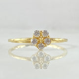 Sakura Flower Ring 1.3gr / Size 7 1/4 / 18K Gold