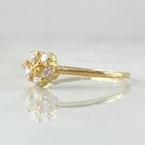 Sakura Flower Ring 1.3gr / Size 7 1/4 / 18K Gold