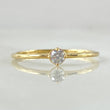 Smooth Petit Solitaire Ring 1.05gr / Size 5 1/2 / 18K Gold -