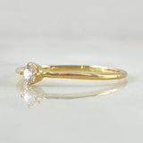 Solitaire Smooth Petit Ring 1gr / Size 6 3/4 / 18K Gold