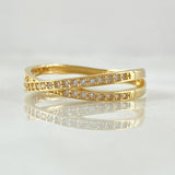 Infinity Ribbon Ring 2.3gr / Size 7 / 18K Gold -