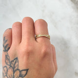 Infinity Ribbon Ring 2.3gr / Size 7 / 18K Gold -