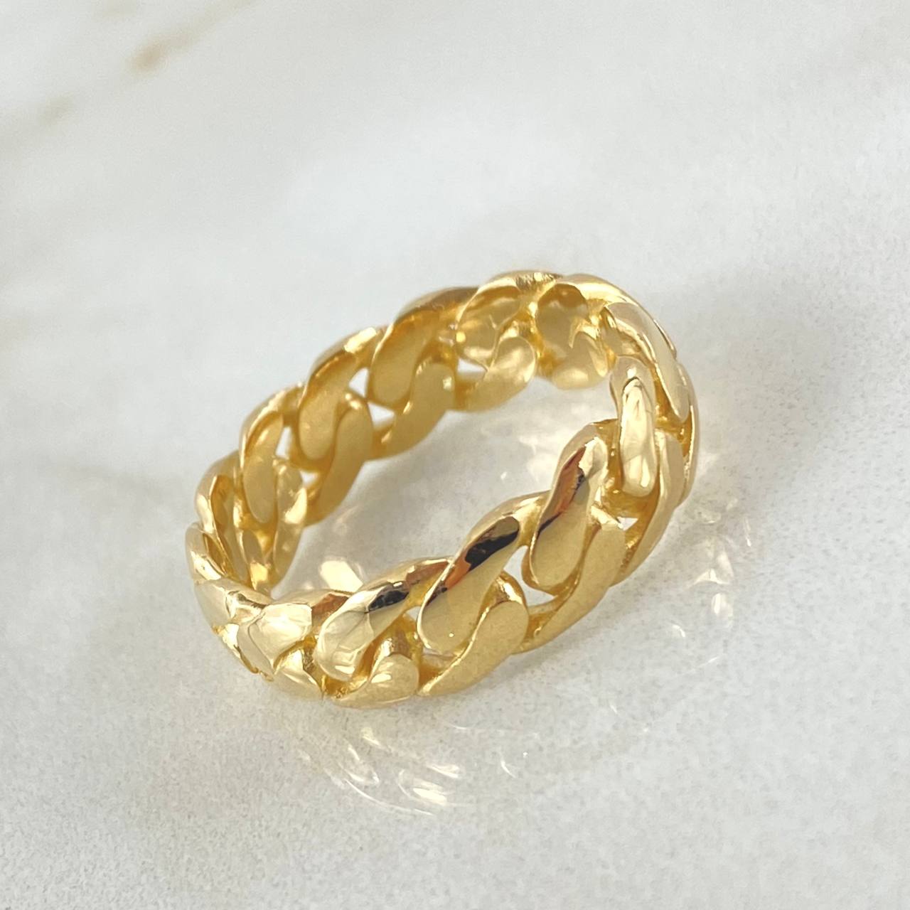 Cuban Braided Ring 4.7gr / Size 6 / 18K Gold