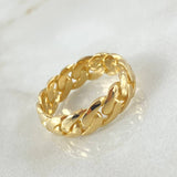 Cuban Braided Ring 4.7gr / Size 6 / 18K Gold