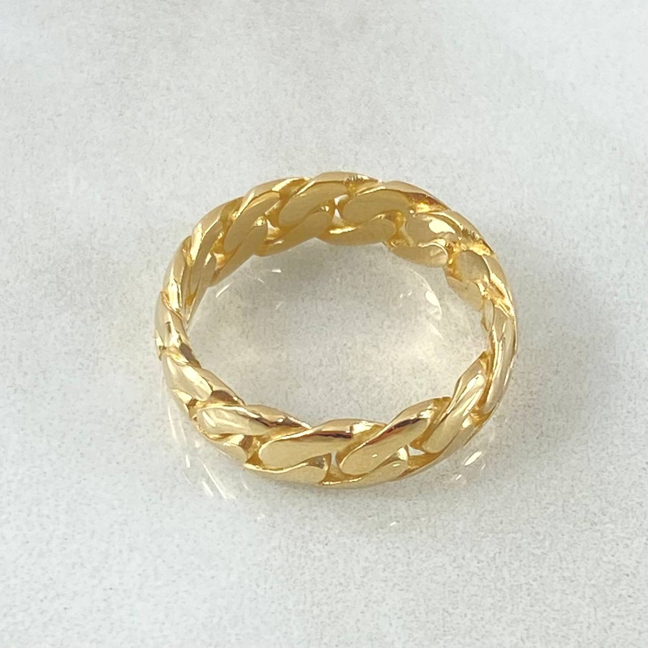 Cuban Braided Ring 4.7gr / Size 6 / 18K Gold