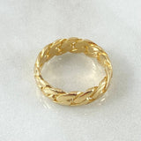 Cuban Braided Ring 4.7gr / Size 6 / 18K Gold