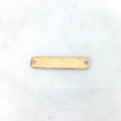 Charm Rectangular Plate 0.9gr / 30mm*6mm Sharp Edges Yellow Gold